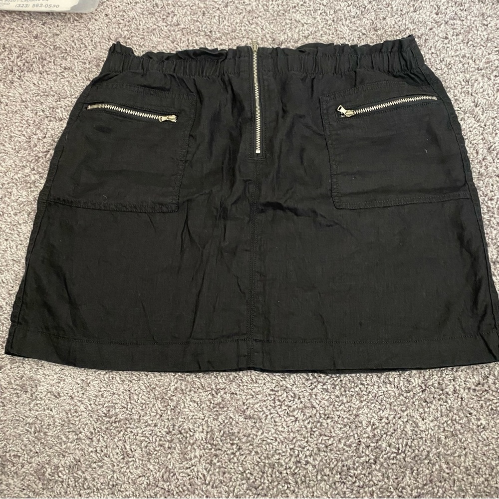 Lou & Grey Black Mini Skirt